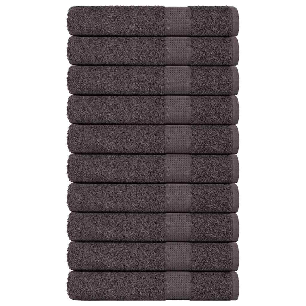 JUNG Vida Handtücher FROGN 10 Stk. Anthrazit 100x200 cm 360 g/m²