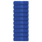 JUNG Vida Gästetücher FROGN 10 Stk. Blau 30x50 cm 360 g/m²