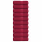 JUNG Vida Waschtücher FROGN 10 Stk. Bordeaux 30x30 cm 360 g/m²