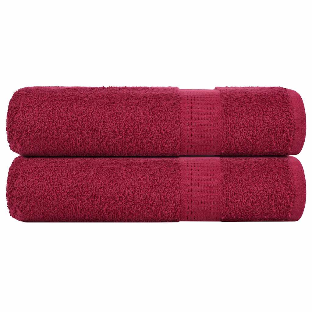 JUNG Vida Handtücher FROGN 2 Stk. Bordeaux 50x100 cm 360 g/m²