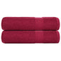 JUNG Vida Duschtücher FROGN 2 Stk. Bordeaux 70x140 cm 360 g/qm