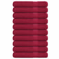 JUNG Vida Handtücher FROGN 10 Stk. Bordeaux 100x200 cm 360 g/m²