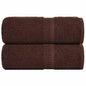 JUNG Vida Waschtücher FROGN 2 Stk. Braun 30x30 cm 360 g/m²