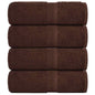 JUNG Vida Waschtücher FROGN 4 Stk. Braun 30x30 cm 360 g/m²