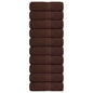 JUNG Vida Gästetücher FROGN 10 Stk. Braun 30x50 cm 360 g/m²