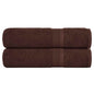 JUNG Vida Handtücher FROGN 2 Stk. Braun 50x100 cm 360 g/m²