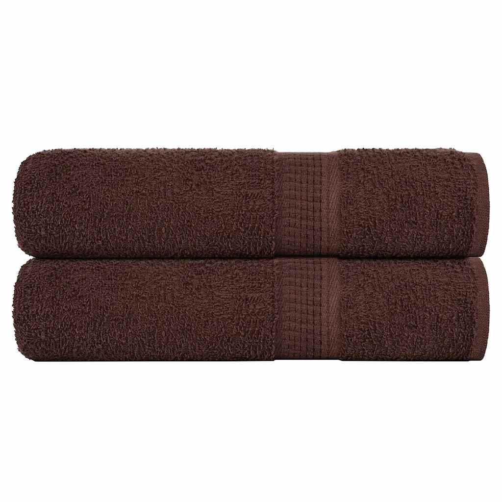 JUNG Vida Badetücher FROGN 2 Stk. Braun 100x150 cm 360 g/m²