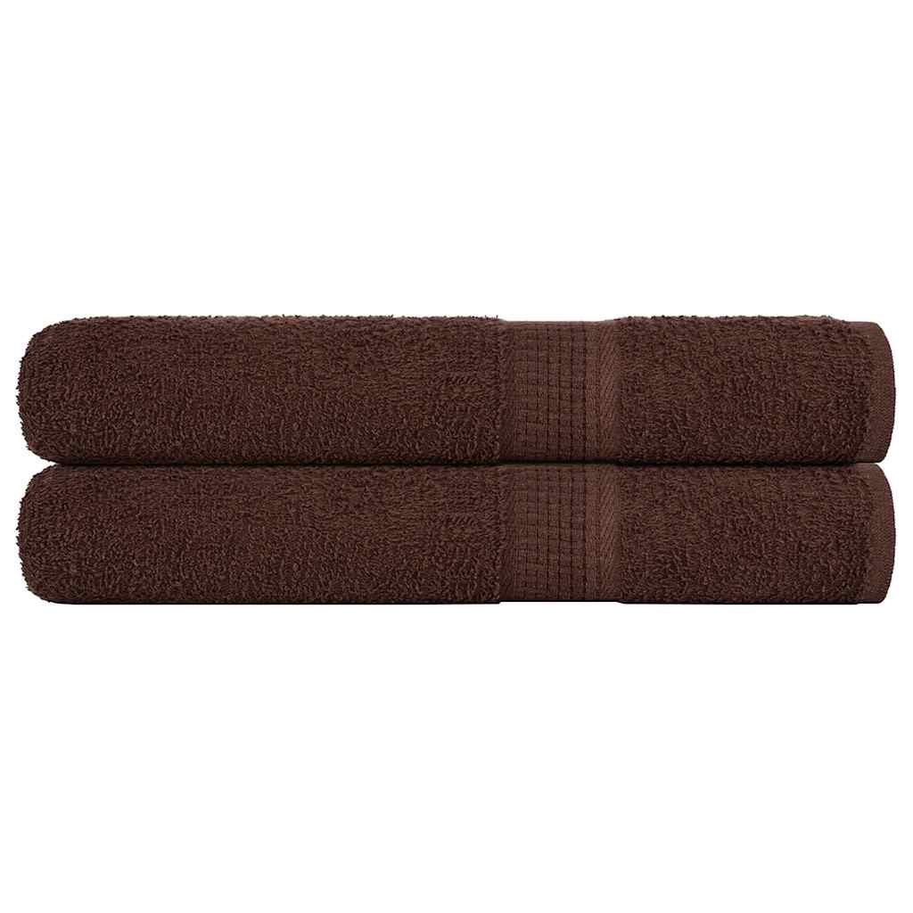 JUNG Vida Saunatücher FROGN 2 Stk. Braun 80x200 cm 360 g/m²