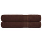 JUNG Vida Saunatücher FROGN 2 Stk. Braun 80x200 cm 360 g/m²