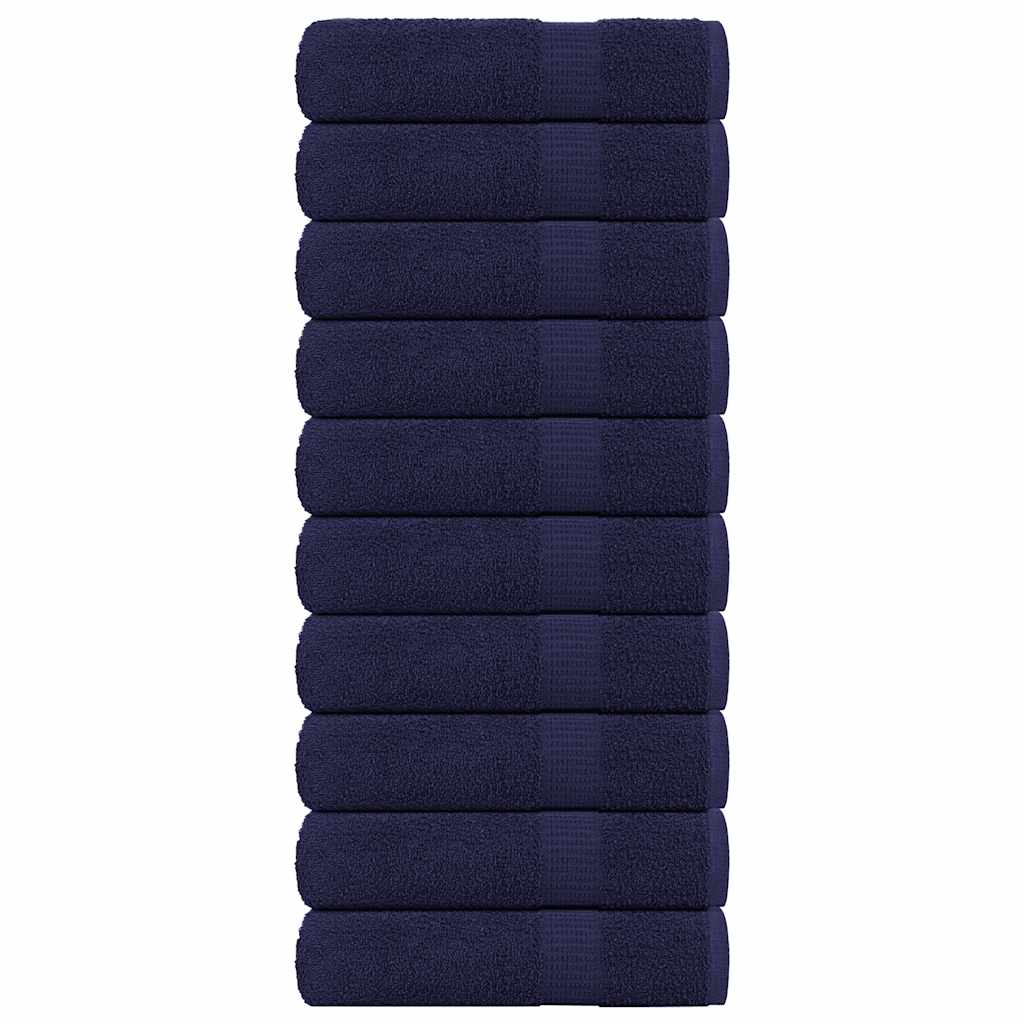 JUNG Vida Handtücher FROGN 10 Stk. Marineblau 50x100 cm 360 g/m²
