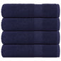 JUNG Vida Duschtücher FROGN 4 Stk. Marineblau 70x140 cm 360 g/m²