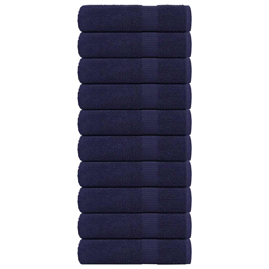 JUNG Vida Badetücher FROGN 10 Stk. Marineblau 100x150 cm 360 g/m²