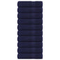 JUNG Vida Badetücher FROGN 10 Stk. Marineblau 100x150 cm 360 g/m²