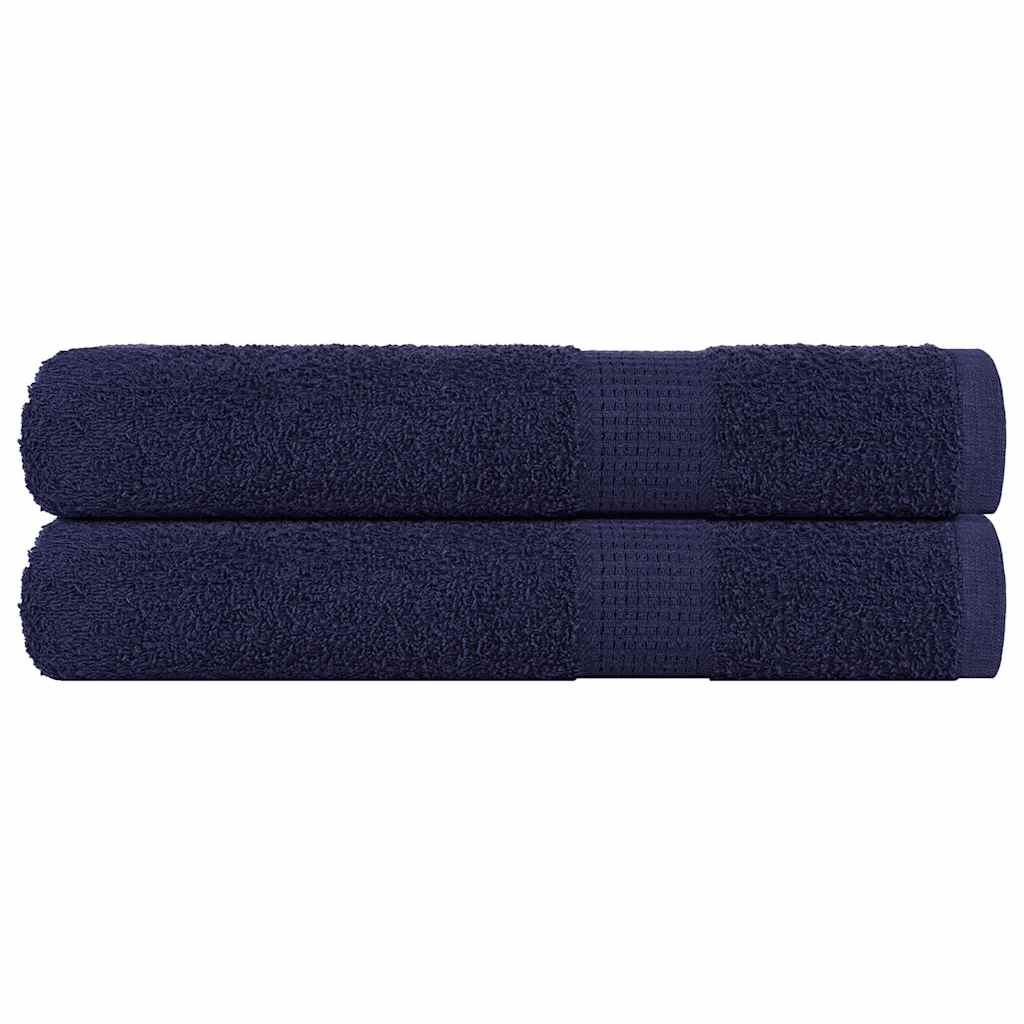 JUNG Vida Saunatücher FROGN 2 Stk. Marineblau 80x200 cm 360 g/m²