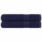 JUNG Vida Saunatücher FROGN 2 Stk. Marineblau 80x200 cm 360 g/m²