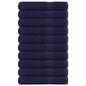 JUNG Vida Saunatücher FROGN 10 Stk. Marineblau 80x200 cm 360 g/m²