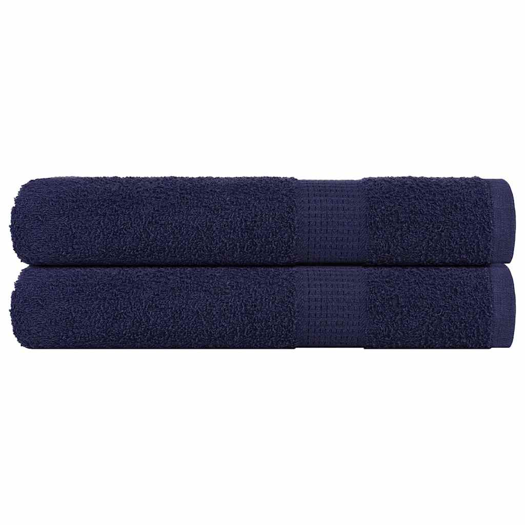 JUNG Vida Handtücher FROGN 2 Stk. Marineblau 100x200 cm 360 g/m²