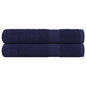 JUNG Vida Handtücher FROGN 2 Stk. Marineblau 100x200 cm 360 g/m²