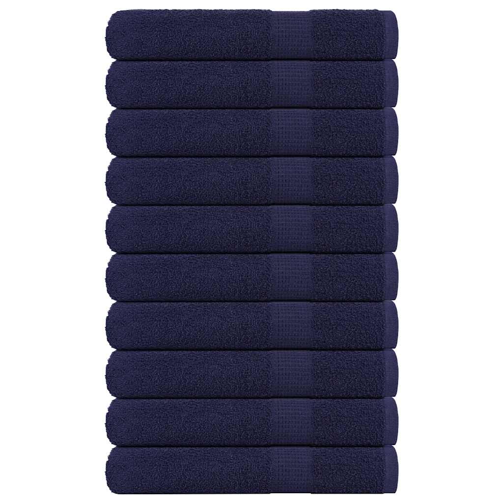 JUNG Vida Handtücher FROGN 10 Stk. Marineblau 100x200 cm 360 g/m²