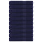 JUNG Vida Handtücher FROGN 10 Stk. Marineblau 100x200 cm 360 g/m²