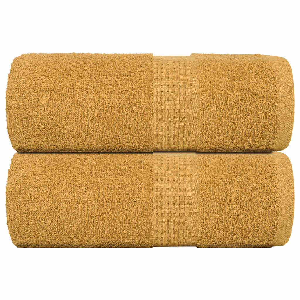 JUNG Vida Waschtücher FROGN 2 Stk. Gold 30x30 cm 360 g/m²