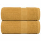 JUNG Vida Waschtücher FROGN 2 Stk. Gold 30x30 cm 360 g/m²