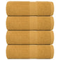 JUNG Vida Gästetücher FROGN 4 Stk. Gold 30x50 cm 360 g/m²