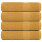 JUNG Vida Duschtücher FROGN 4 Stk. Gold 70x140 cm 360 g/m²
