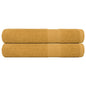 JUNG Vida Saunatücher FROGN 2 Stk. Gold 80x200 cm 360 g/m²