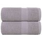 JUNG Vida Waschtücher FROGN 2 Stk. Grau 30x30 cm 360 g/m²