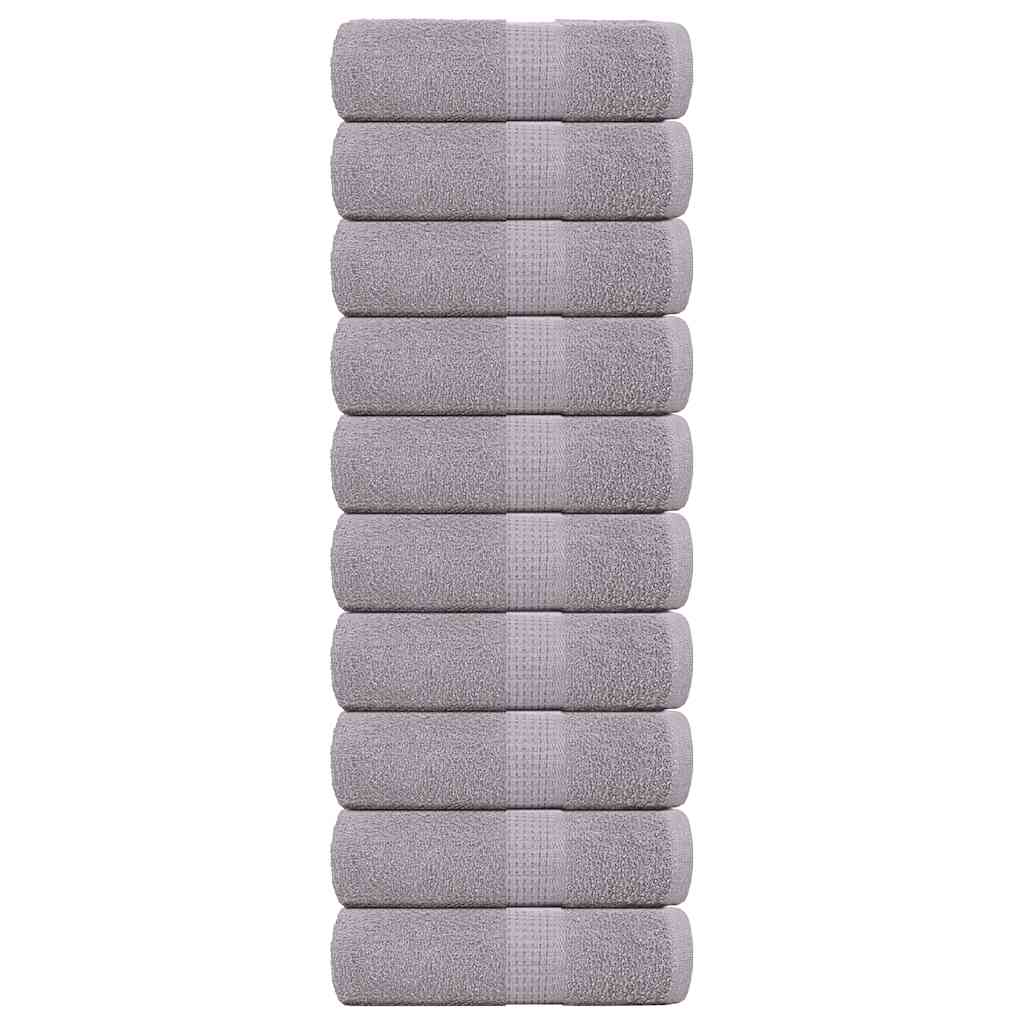 JUNG Vida Waschtücher FROGN 10 Stk. Grau 30x30 cm 360 g/m²