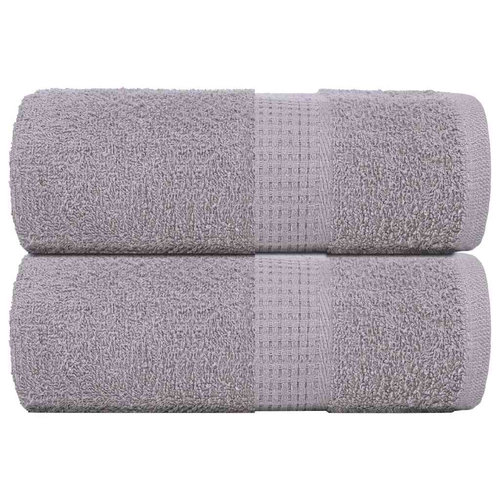 JUNG Vida Gästetücher FROGN 2 Stk. Grau 30x50 cm 360 g/m²