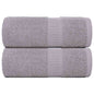 JUNG Vida Gästetücher FROGN 2 Stk. Grau 30x50 cm 360 g/m²