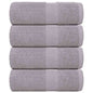 JUNG Vida Gästetücher FROGN 4 Stk. Grau 30x50 cm 360 g/m²