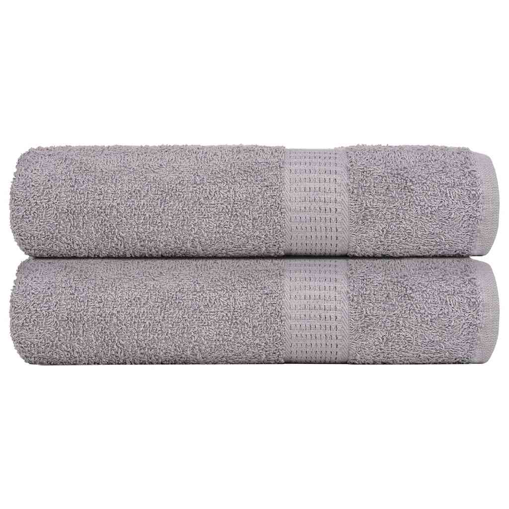 JUNG Vida Handtücher FROGN 2 Stk. Grau 50x100 cm 360 g/m²