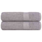 JUNG Vida Handtücher FROGN 2 Stk. Grau 50x100 cm 360 g/m²