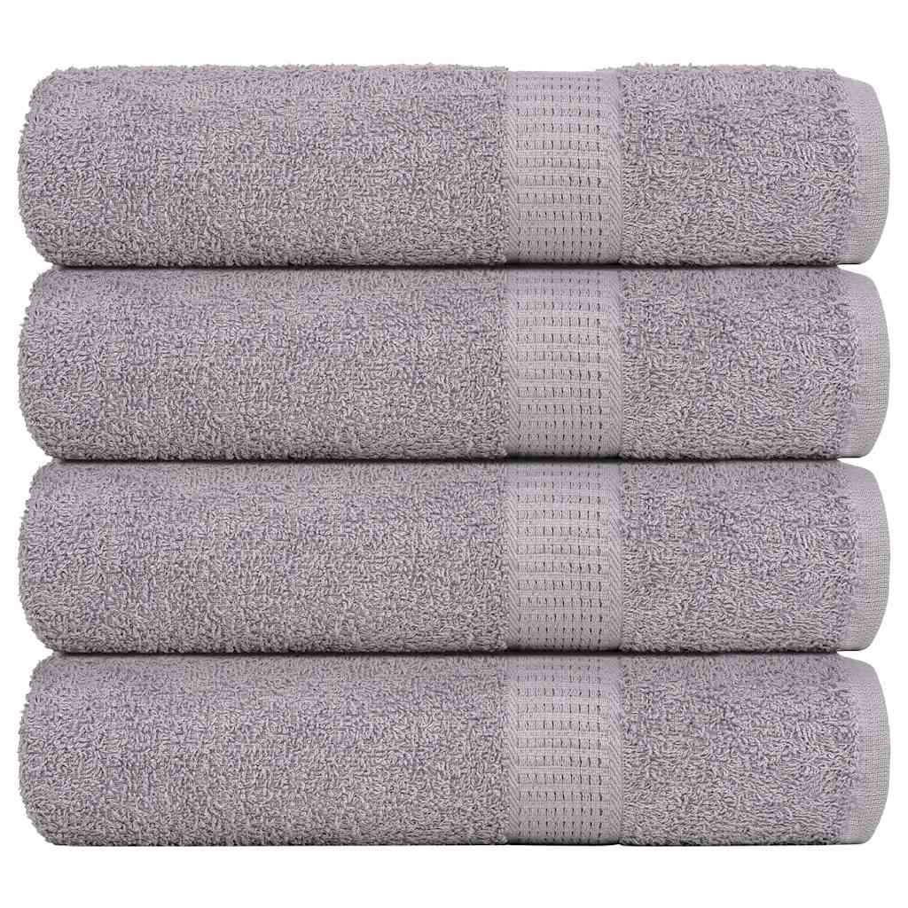 JUNG Vida Duschtücher FROGN 4 Stk. Grau 70x140 cm 360 g/m²