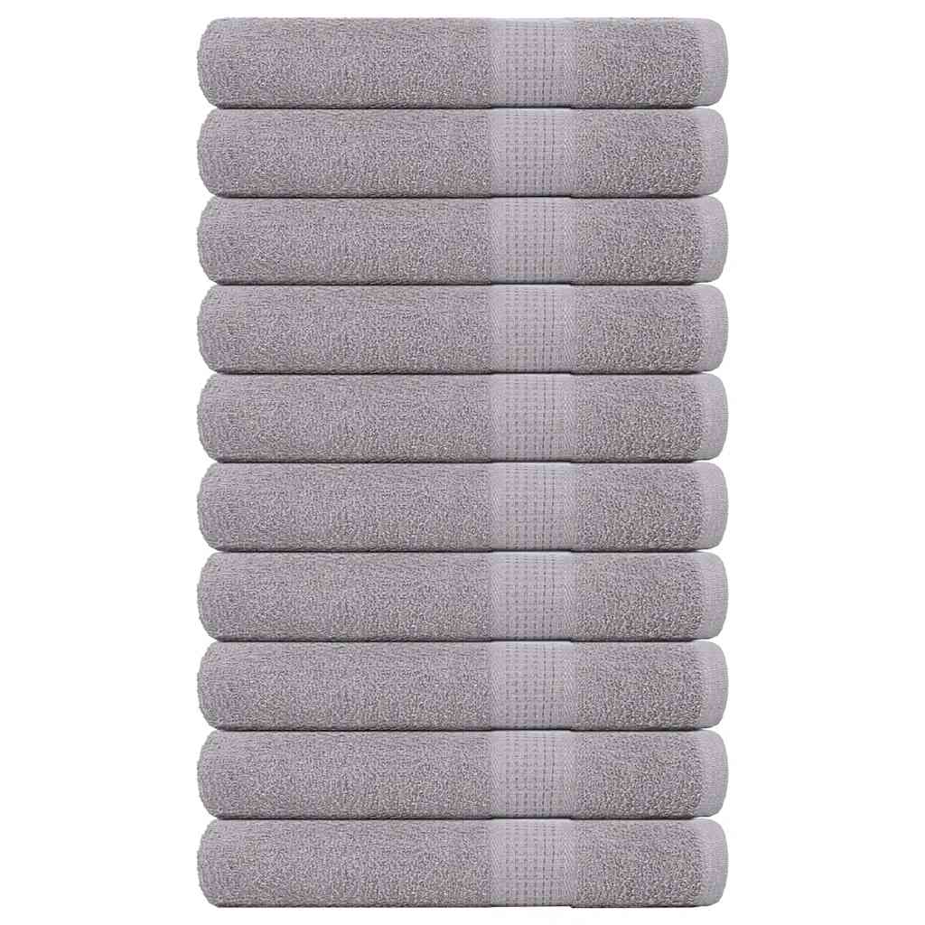 JUNG Vida Saunatücher FROGN 10 Stk. Grau 80x200 cm 360 g/m²