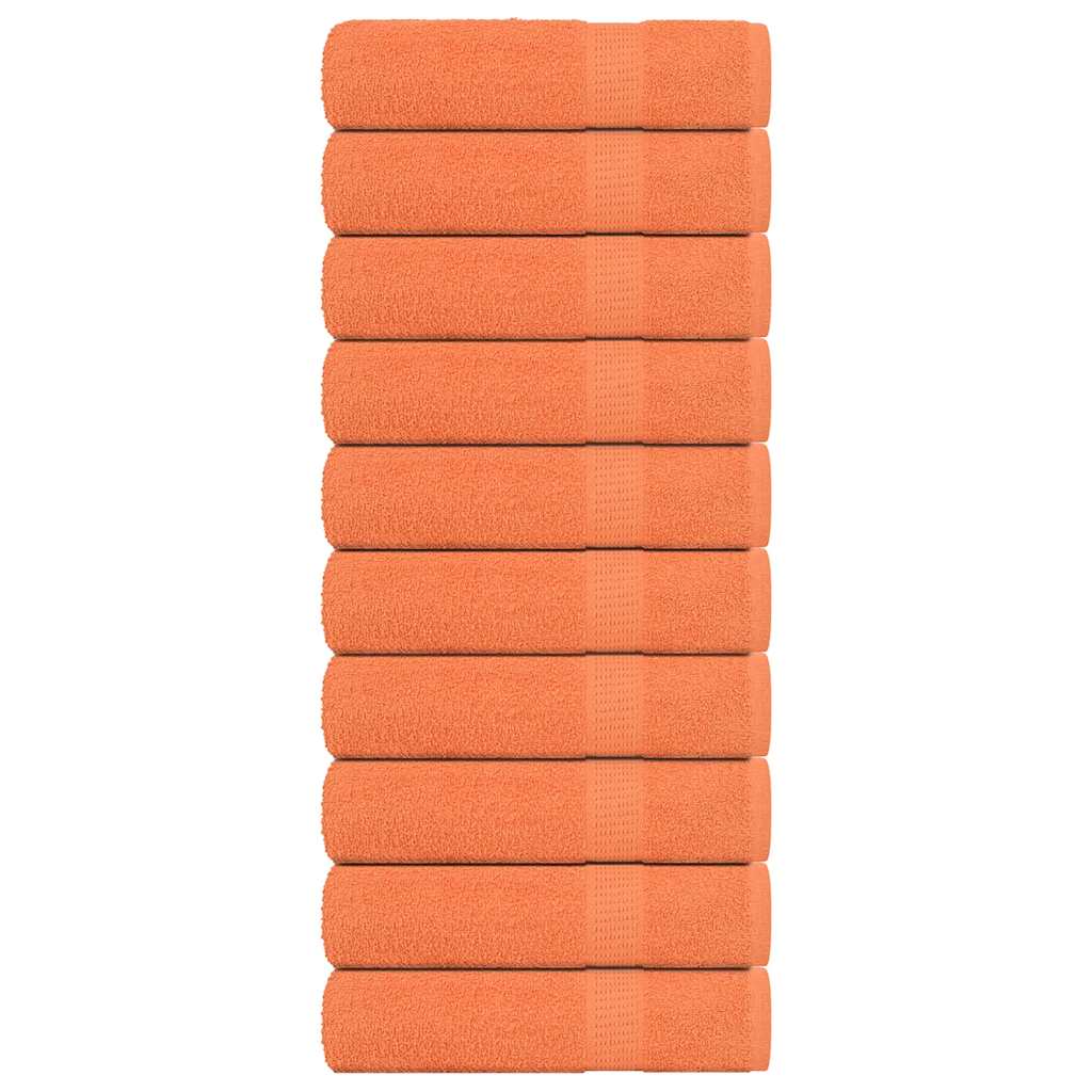JUNG Vida Badetücher FROGN 10 Stk. Orange 100x150 cm 360 g/m²