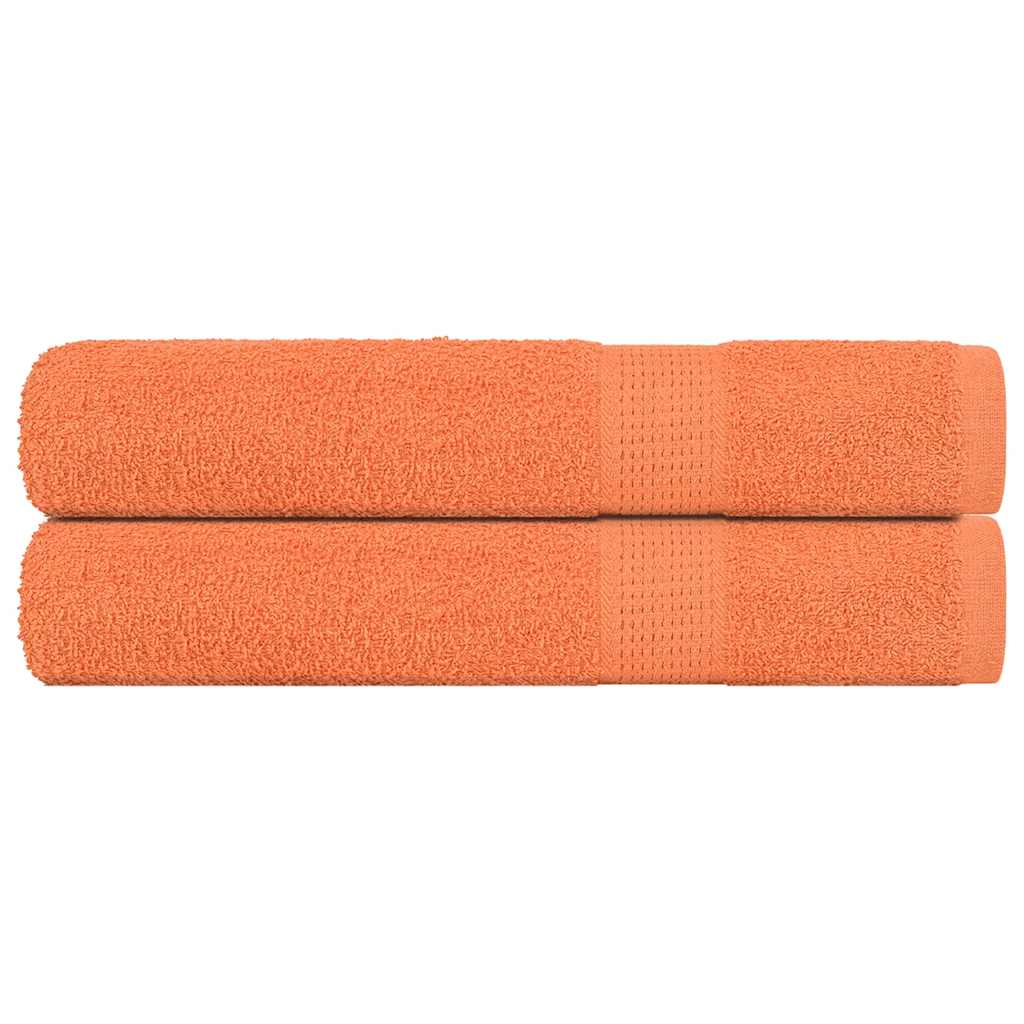 JUNG Vida Saunatücher FROGN 2 Stk. Orange 80x200 cm 360 g/m²