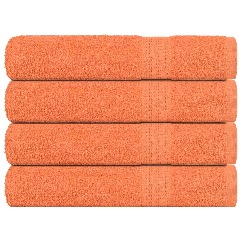 JUNG Vida Handtücher FROGN 4 Stk. Orange 100x200 cm 360 g/m²