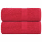 JUNG Vida Waschtücher FROGN 2 Stk. Rot 30x30 cm 360 g/m²
