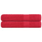 JUNG Vida Saunatücher FROGN 2 Stk. Rot 80x200 cm 360 g/m²