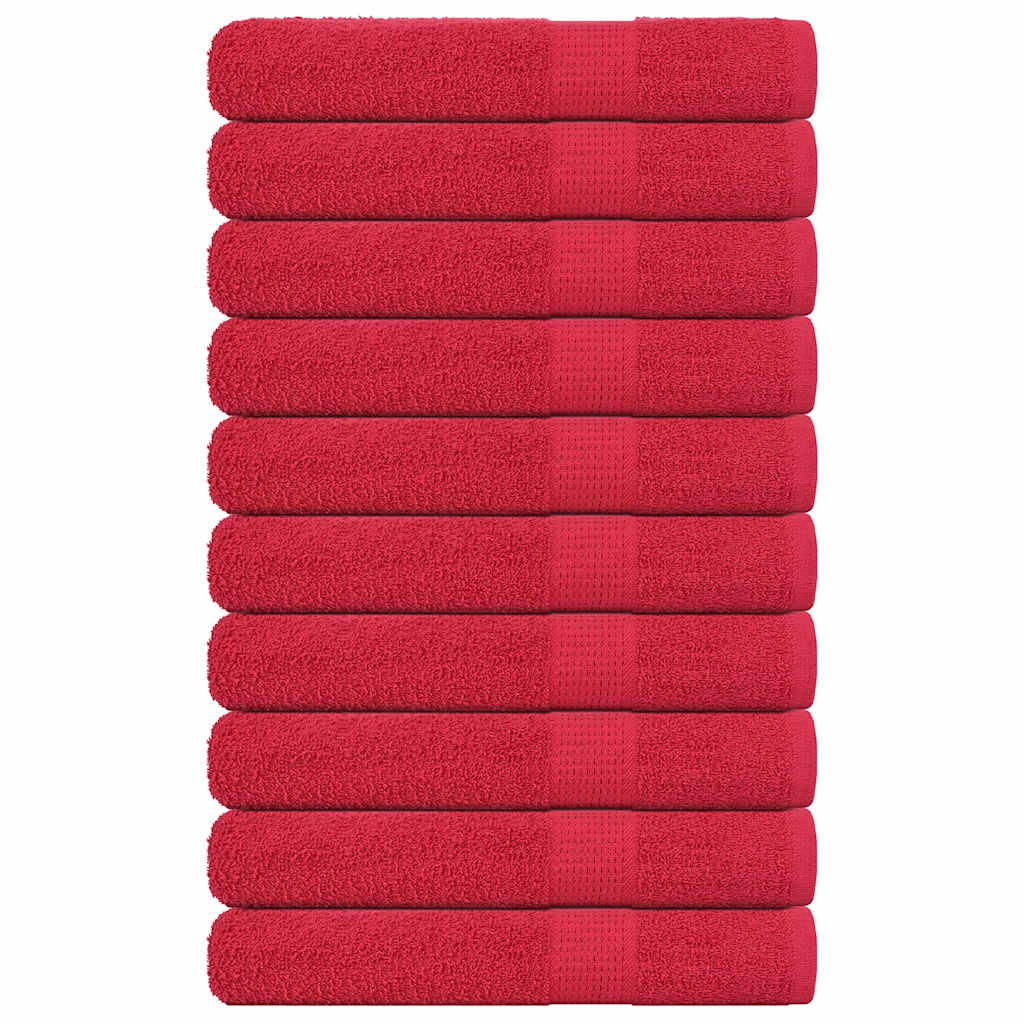 JUNG Vida Saunatücher FROGN 10 Stk. Rot 80x200 cm 360 g/m²