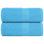 JUNG Vida Waschtücher FROGN 2 Stk. Türkis 30x30 cm 360 g/m²