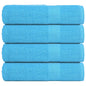 JUNG Vida Handtücher FROGN 4 Stk. Türkis 50x100 cm 360 g/m²