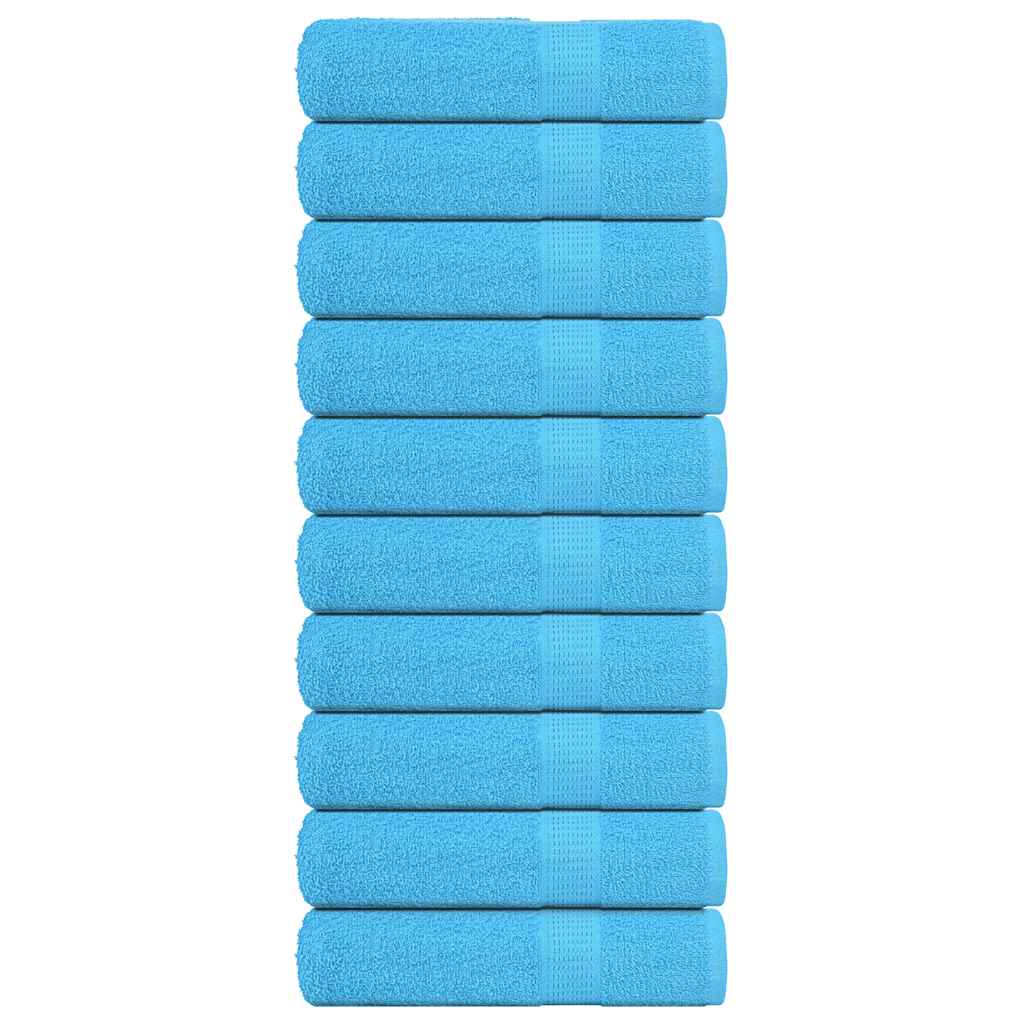 JUNG Vida Duschtücher FROGN 10 Stk. Türkis 70x140 cm 360 g/m²