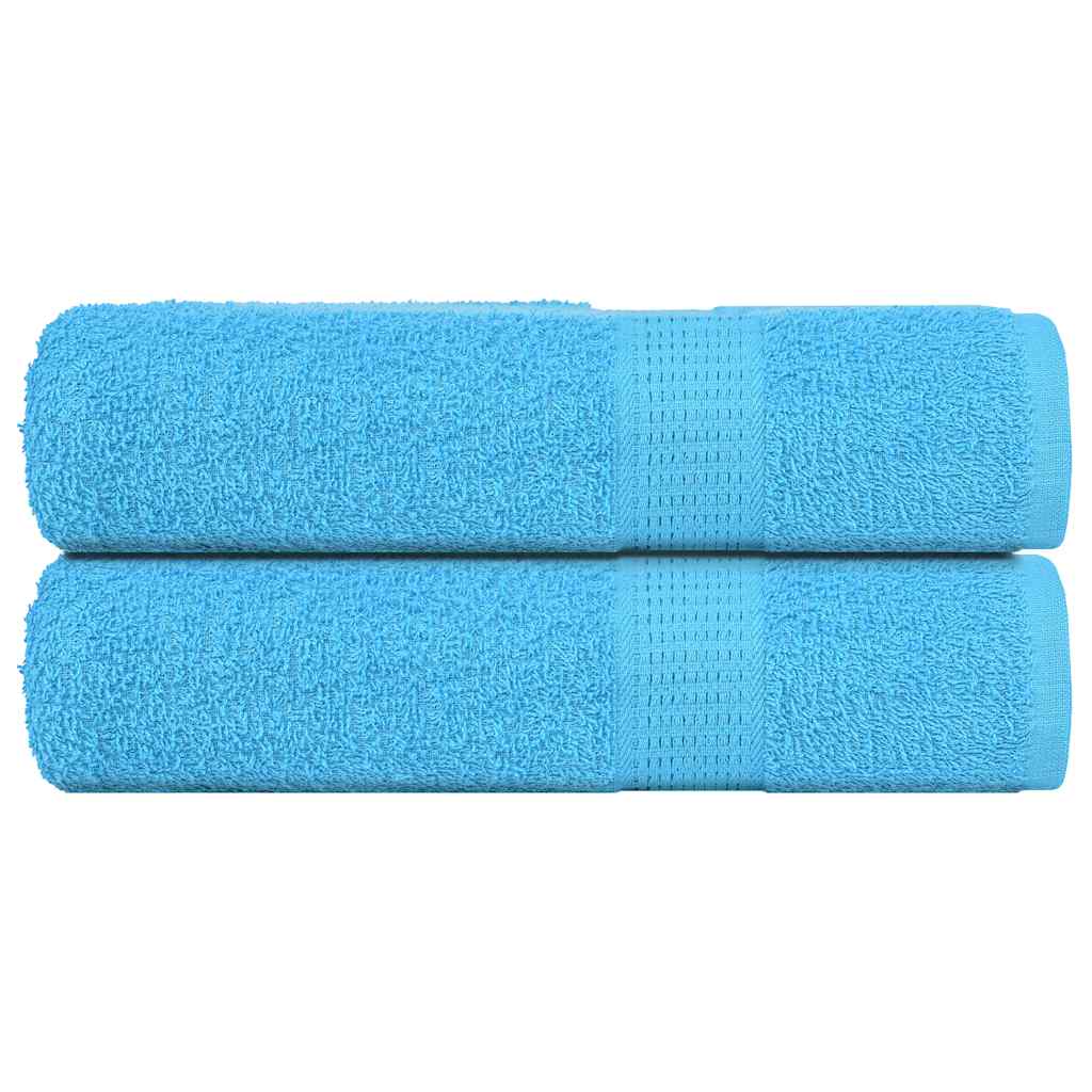 JUNG Vida Badetücher FROGN 2 Stk. Türkis 100x150 cm 360 g/m²