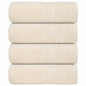 JUNG Vida Waschtücher FROGN 4 Stk. Creme 30x30 cm 360 g/m²