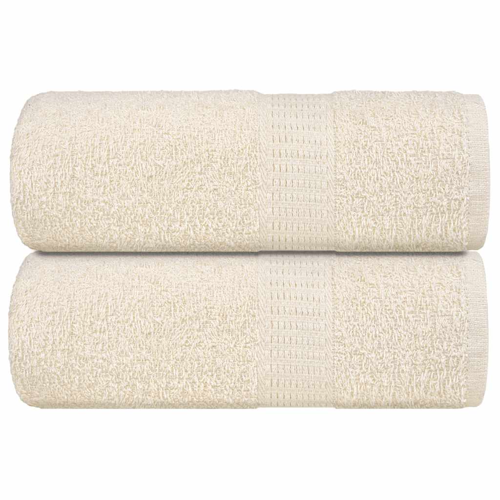 JUNG Vida Gästetücher FROGN 2 Stk. Creme 30x50 cm 360 g/m²